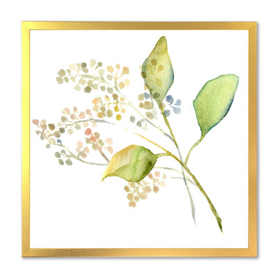 " Botanical Summer Leaf " Painting Print
