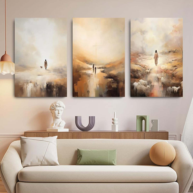 3 Piece Wrapped Canvas Print, 60 cm H x 120 cm W