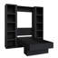 Lit escamotable Easy-Lift en grain de bois avec deux étagères-1059557240-1068038461
