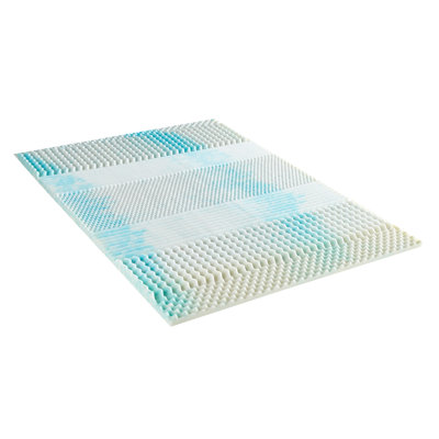 2" Medium Gel Memory Foam 7-Zone Mattress Topper