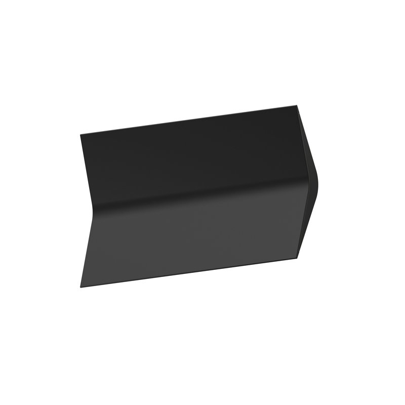 Applique murale encastrée en aluminium Turo, H 6,5 po x l 13 po x P 2,75 po, Noir satiné