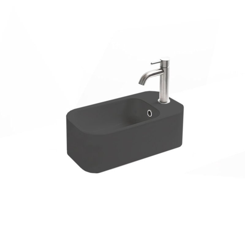 Cosa 18.9'' L Bathroom Sink, Matte Black
