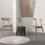 Ensemble de 2 chaises rétro en bois d'hévéa avec dossier ergonomique et coussins moelleux, naturel-1828489426-1828489260
