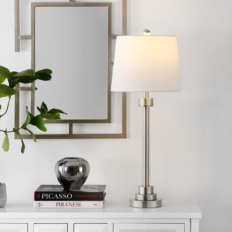 Lampe standard en nickel 30 po Navilas