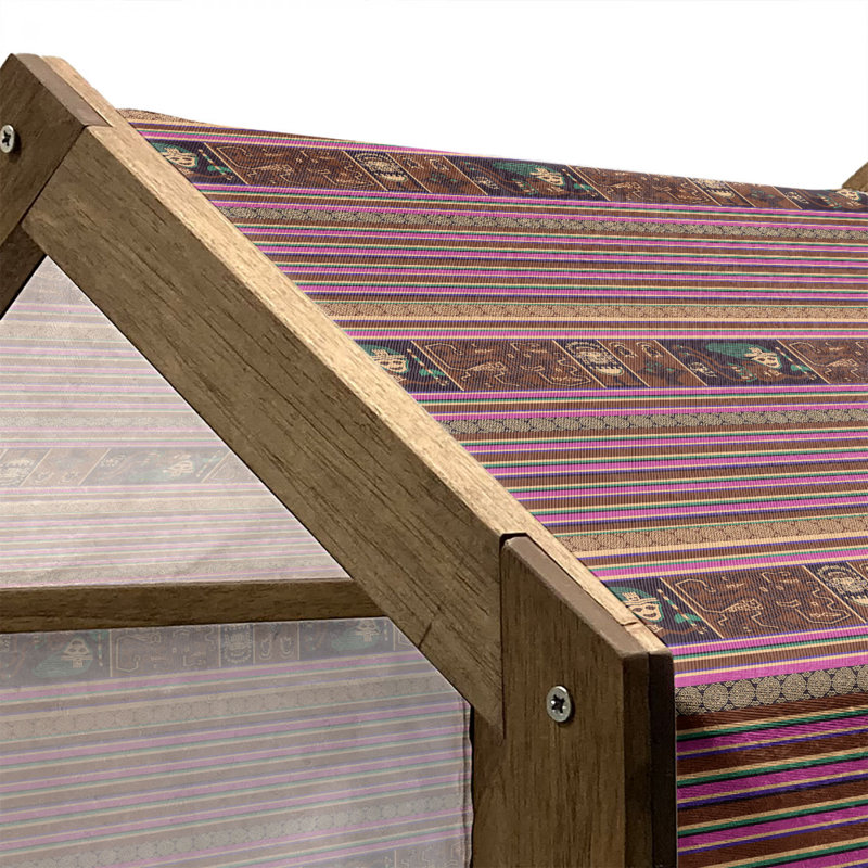 Niche pour chien en bois, H 32,28 po x l 39,37 po x P 28,35 po
