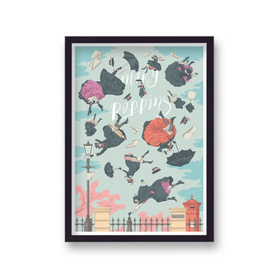 Mary Poppins Reimagined Movie Poster - Single Picture Frame Print
