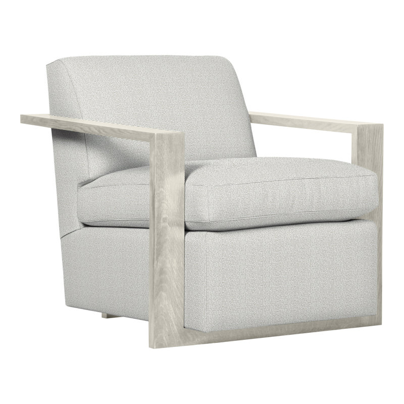 Thom Filicia Home 32" Wide Upholstered Armchair, Wrenn, Callaloo Cotton