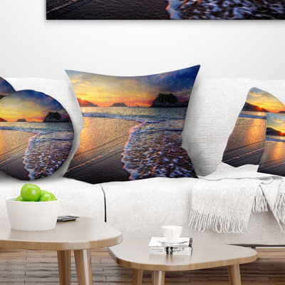 Coussin Sandy Beach avec Rush Waves - Sea & Shore