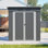 6 pi L 4 pi. D Ensemble de fondation de porte verrouillable pour outils de jardin