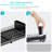 Home Zone Living Small Collapsible Dish Drying Rack with Angled Drain and Utensil Caddy