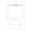 Lighting, H 20 po, lampe de table, béton gris, abat-jour ivoire / crème, contemporain-80125008-80124973