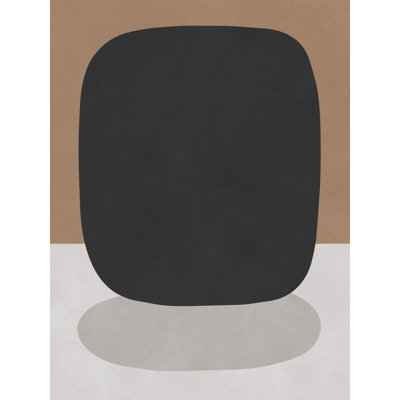 Dark Organic Shape Print by Other Artist