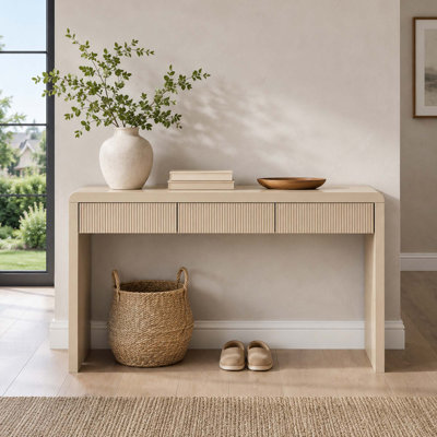 Console de salon avec 3 tiroirs Classic