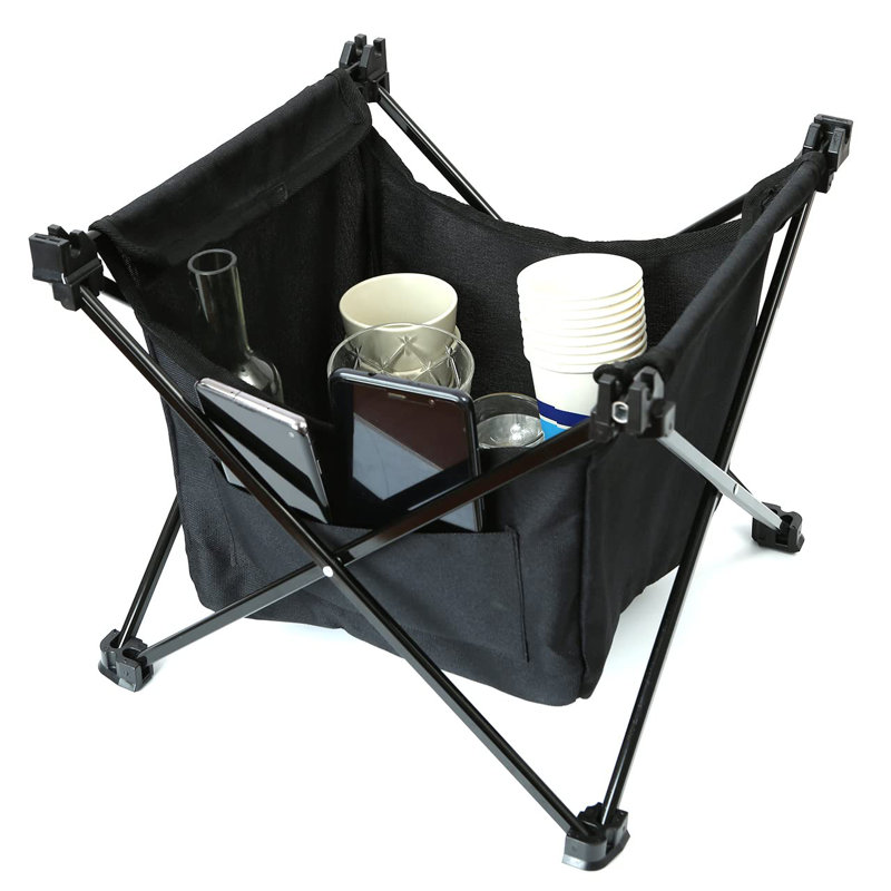 Table de camping pliante en aluminium, Vert