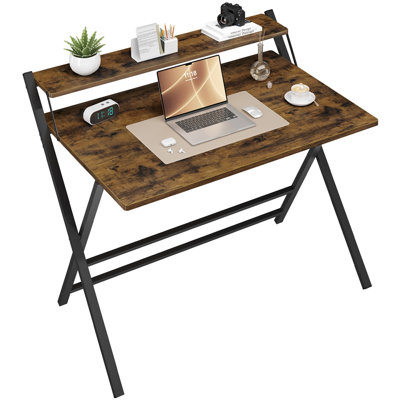 2-Tier Foldable Computer Desk