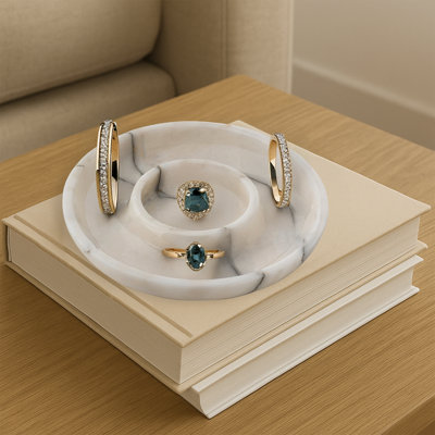 Plateau rond 100% marbre