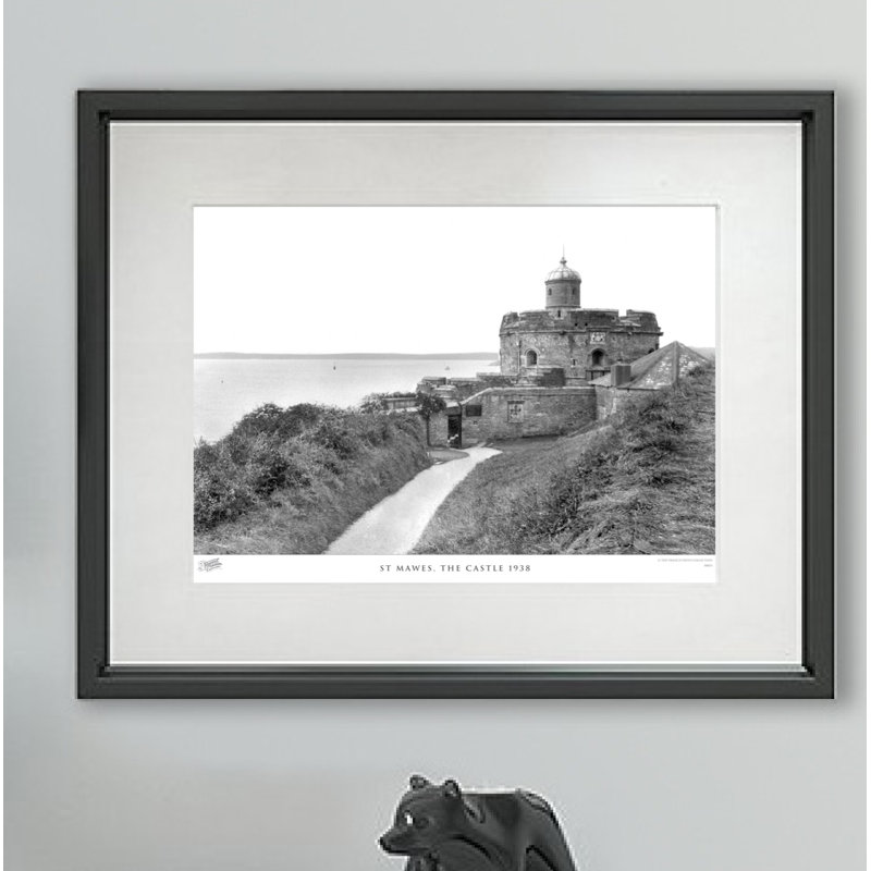 St Mawes, The Castle 1938 by Francis Frith - Single Picture Frame Print, 60cm H x 80cm W x 2.3cm D