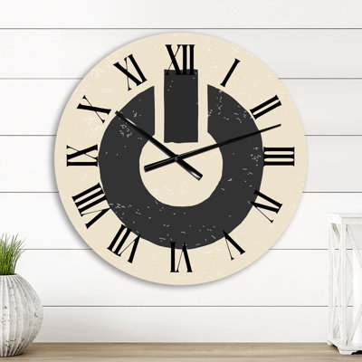 Horloge murale Minimal Primitive Bauhaus