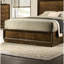 Transitional Full Size Bed, Walnut Solid Rubberwood Bed Frame, Veneer, Engineered Wood, High Headboard Advantage Bedroom Style, Bedframe, Charming-1105610841