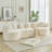 Compression Cloud Sectionals, 111.5 Inch Corduroy Modern Home Sofa