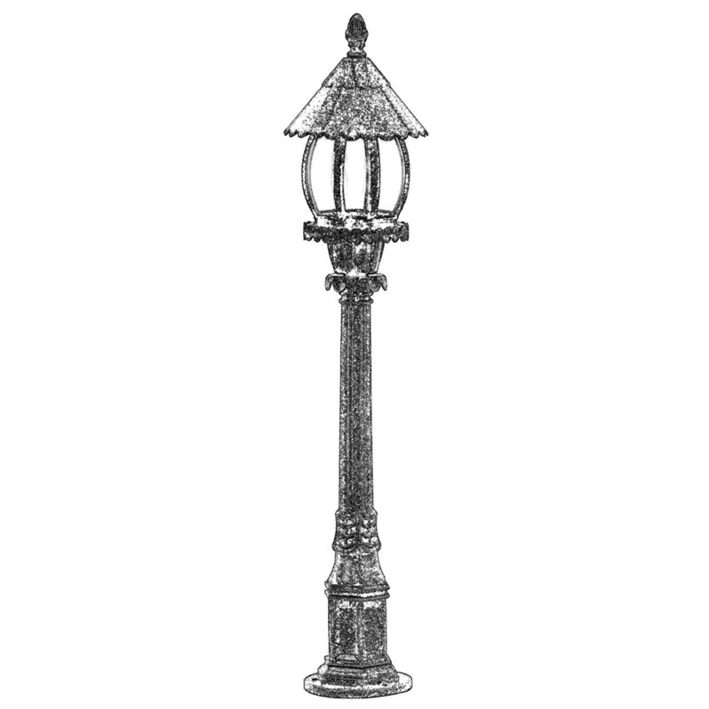 Aarjan Frosted Lamp Post (Full)