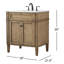 Ensemble de meuble-lavabo simple 30 po Rivers-78541276