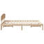 Vidaxl Bed Frame With Headboard Solid Pine Wood-113971112-113971115