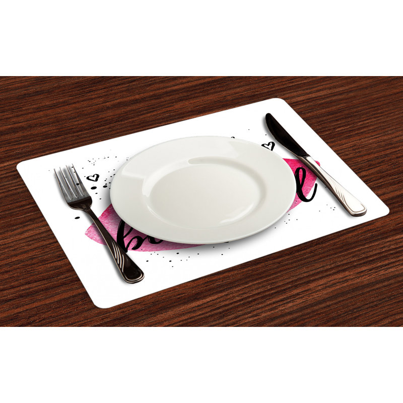 Polyester Abstract Rectangle Placemat