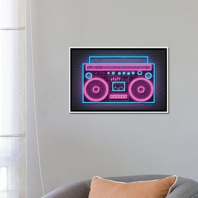 " Boombox Neon " by Octavian Mielu