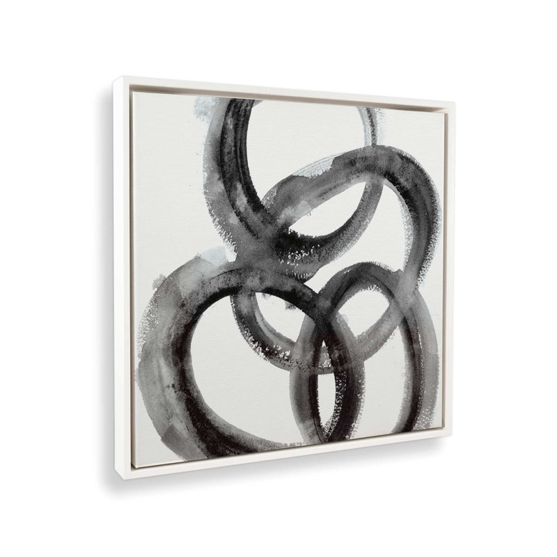 Impression sur toile dans un cadre entrelacé, H 12,75 po x l 12,75 po, Blanc opaque