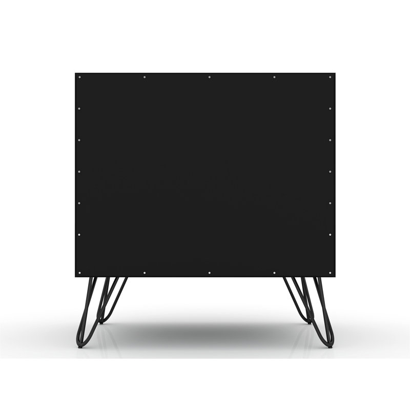 Rockefeller 20" Nightstand In Black  (Only Nightstand), Black