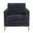 Lincoln Boucle Fabric Accent Armchair with Stainless Steel Frame and Removable Cushion-364241821-392043108