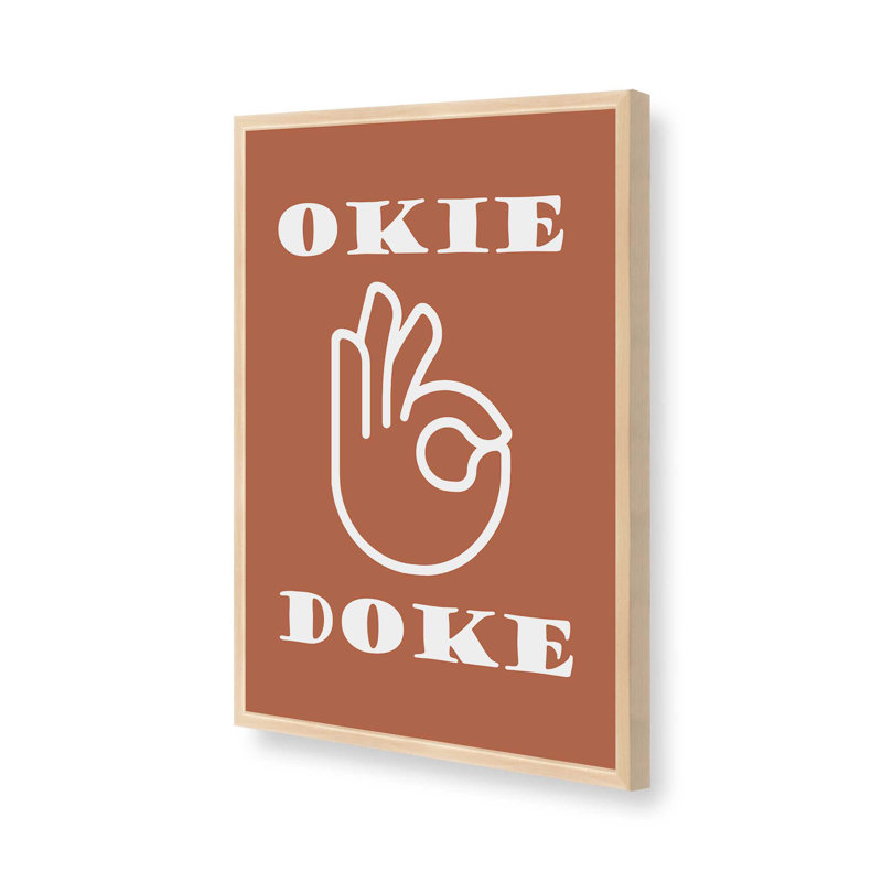 Imprimé Okie Doke, H 21 po x l 17 po, Érable brut