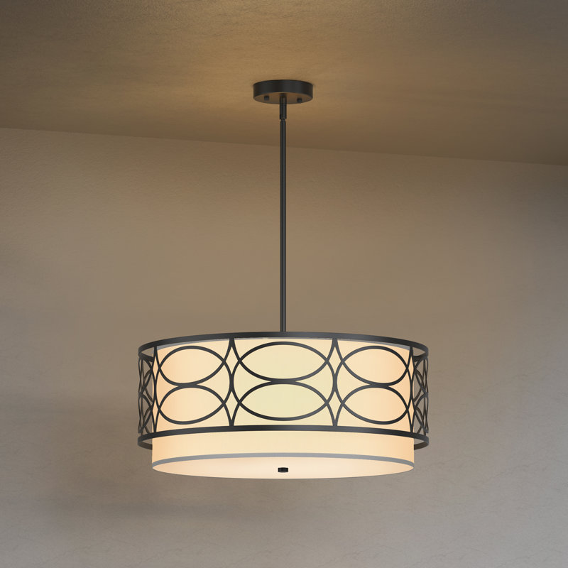 Plafonnier semi-encastré 4 lumières