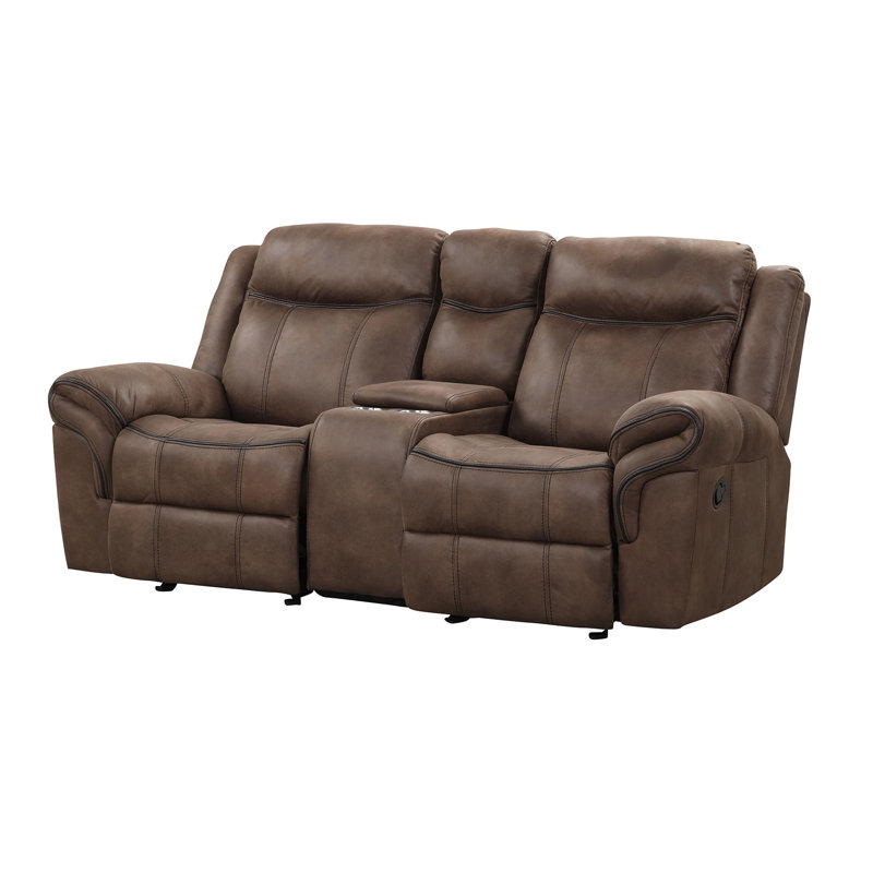 Causeuse transitionnelle l 79,4 po, brun