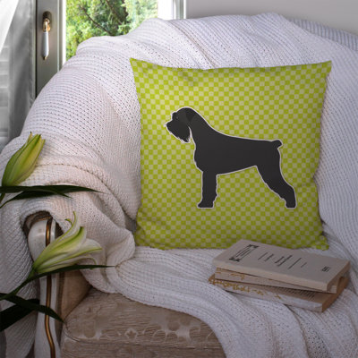 Coussin décoratif intérieur/extérieur géant schnauzer
