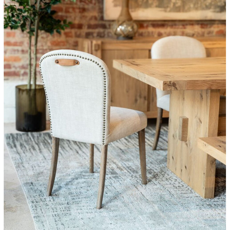 Alpine 85" Dining Table In Distressed Oak