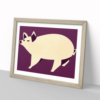 XH1022-9471X Unique Pig Art Vol.2 Abstract - Single Picture Frame Print