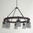 Khloe 8 - Light Dimmable Wagon Wheel Chandelier