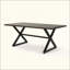 Durable Outdoor Aluminum Dining Table With Steel Frame, Perfect For Patio And Garden Gatherings