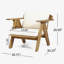 Fauteuil club d'extérieur en bois d'acacia 2 pièces