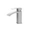 Robinet de salle de bain 6,66 "- cartouche en céramique, profondeur 6,15", résistance à la rouille facile à entretenir, débit de 1,2 gallon par minute, finition nickel brossé
