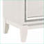 Table de chevet blanche moderne à 2 tiroirs avec rangement White Glam-679952083