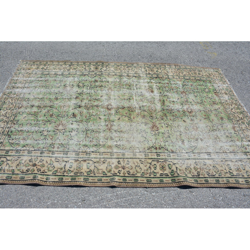 Grands tapis 5,2 x 8 pi, tapis rétro, tapis bohème beige, tapis turcs, tapis tissés à la main, tapis tendance
