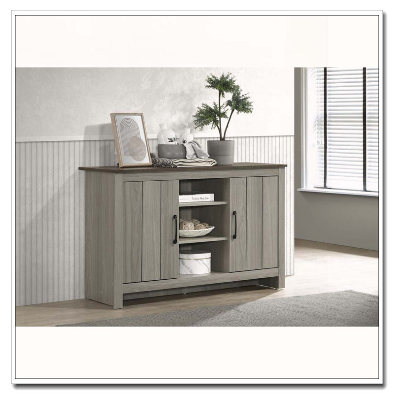 Armoire avec tablettes et gestion des câbles