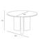 Rhodes Beech Round Dining Table