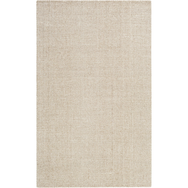 Aiden Hand Tufted Wool Area Rug in Ivory
