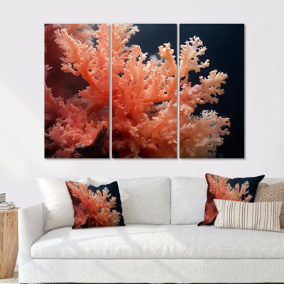 Under Water Colorful Coral Plant I - Coastal Coral Under Water, ensemble d'art sur toile