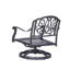 Chaise de patio pivotante avec coussins SunbC Kaneidra