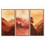Boho Landscape Wall Art - Abstract Landscape, ensemble de 3 reproductions sur toiles encadrées-129072750-129072751